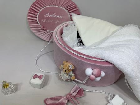Trusou botez la cufar din catifea Premium [2]