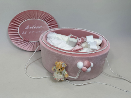 Trusou botez la cufar din catifea Premium [3]