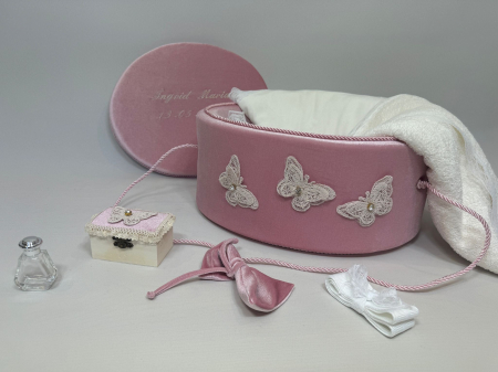 Trusouri Botez Clasic - Trusou botez la cufar din catifea  Clasic