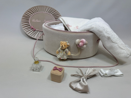 Trusouri botez Premium - Trusou botez la cufar din catifea  Premium