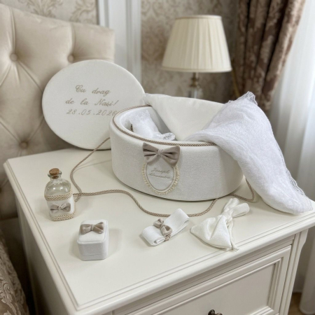 Trusouri botez Basic - Trusou botez la cufar din catifea Basic