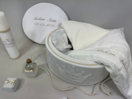 Trusou botez la cufar din catifea si lumanare Basic [2]