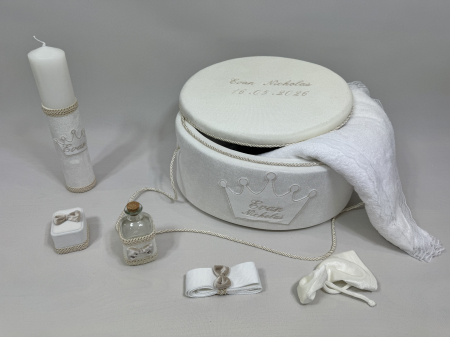 Trusou botez la cufar din catifea si lumanare Basic [4]