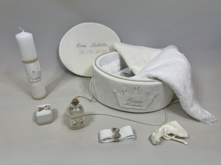 Trusou botez la cufar din catifea si lumanare Basic [3]