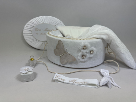 Trusouri Botez Elegance - Trusou botez la cufar din catifea  Elegance