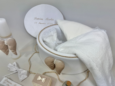 Trusou botez la cufar din catifea si lumanare Exclusive [2]