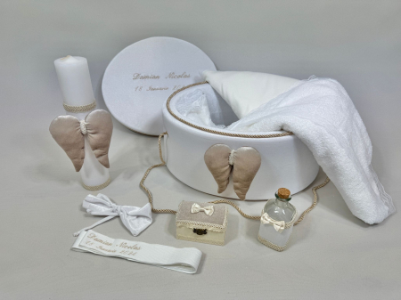 Trusou botez la cufar din catifea si lumanare Exclusive [1]