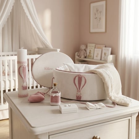 Trusouri Botez Exclusive - Trusou botez la cufar din catifea si lumanare Exclusive