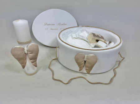 Trusou botez la cufar din catifea si lumanare Exclusive [3]