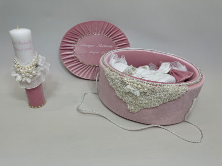 Trusou botez la cufar din catifea si lumanare  Glamour [5]