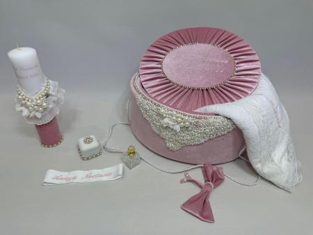 Trusou botez la cufar din catifea si lumanare  Glamour [4]