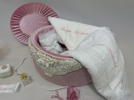 Trusou botez la cufar din catifea si lumanare  Glamour [2]