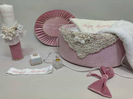 Trusou botez la cufar din catifea si lumanare  Glamour [1]