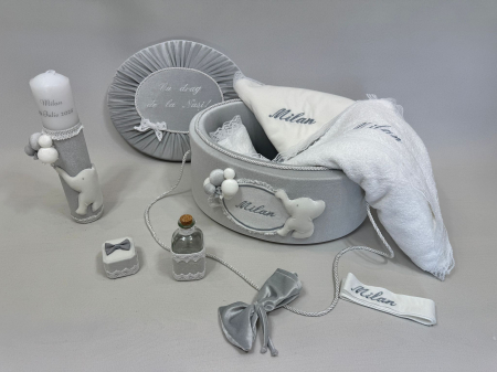 Trusou botez la cufar din catifea si lumanare  Luxury [1]