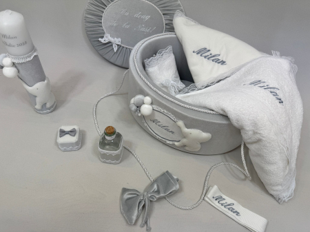 Trusou botez la cufar din catifea si lumanare  Luxury [2]