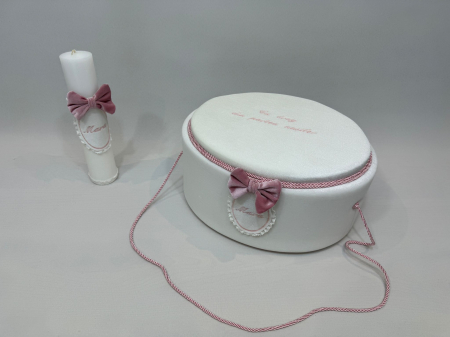 Trusou botez la cufar din catifea si lumanare Basic [4]