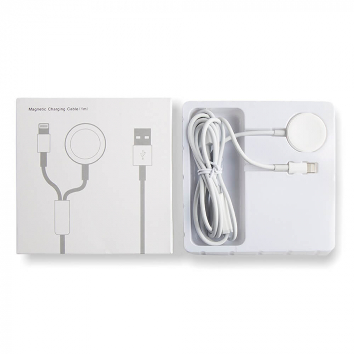 Cablu lightning 2 in 1 pentru iPhone/iPad si Apple Watch [6]