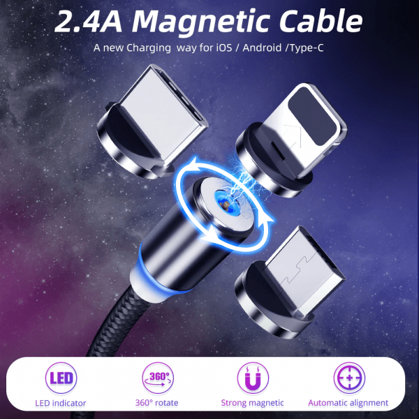 Cablu microUSB magnetic [3]