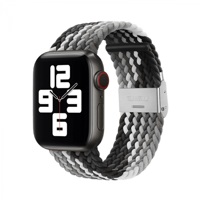Curea pentru Apple Watch, sport loop, din nylon(material textil), compatibila cu iWatch seria 3 42mm, seria 4 44mm, seria 5 44mm, seria SE 44mm, seria 6 44mm sau seria 7 45mm [1]