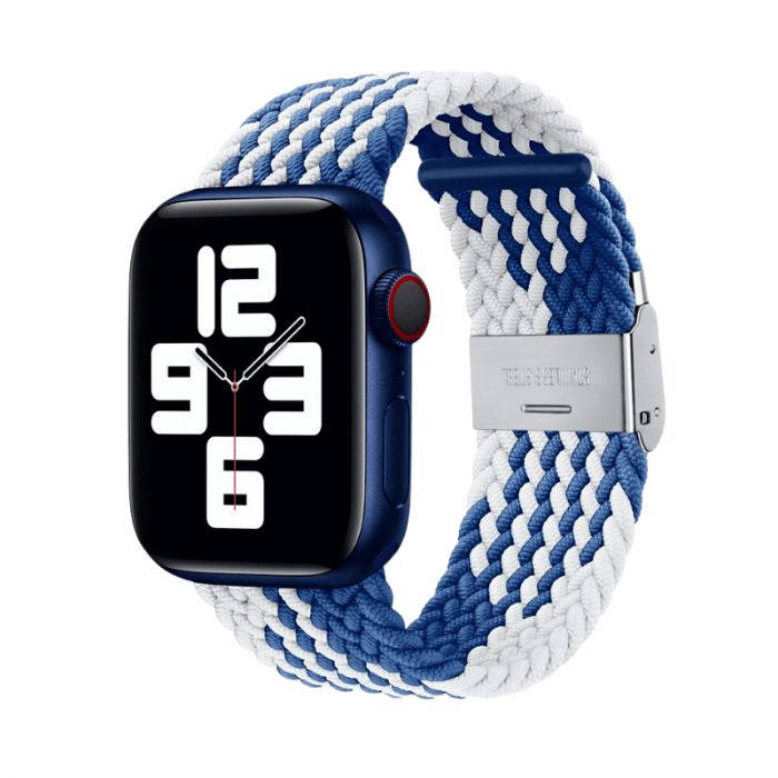 Curea pentru Apple Watch, sport loop, din nylon(material textil), compatibila cu iWatch seria 3 42mm, seria 4 44mm, seria 5 44mm, seria SE 44mm, seria 6 44mm sau seria 7 45mm [2]