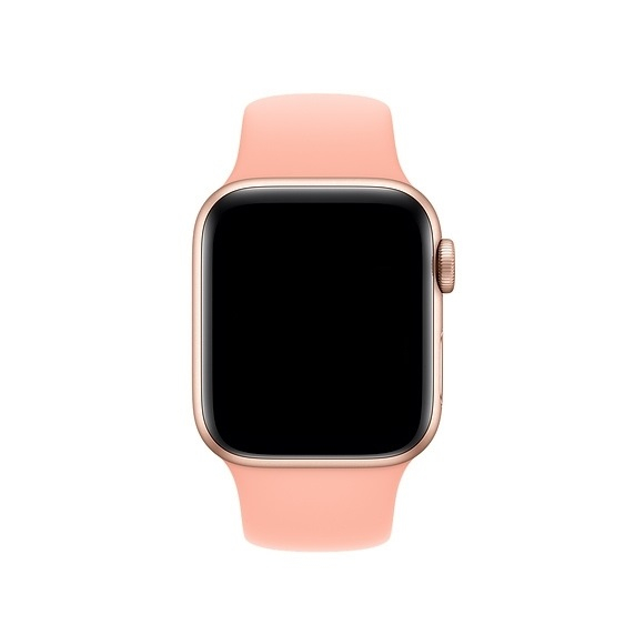 Curea sport pentru Apple Watch, din silicon roz-grape fruit, compatibila cu iWatch seria 3 38mm, seria 4 40mm, seria 5 40mm, seria SE 40mm, seria 6 40mm sau seria 7 41mm [3]