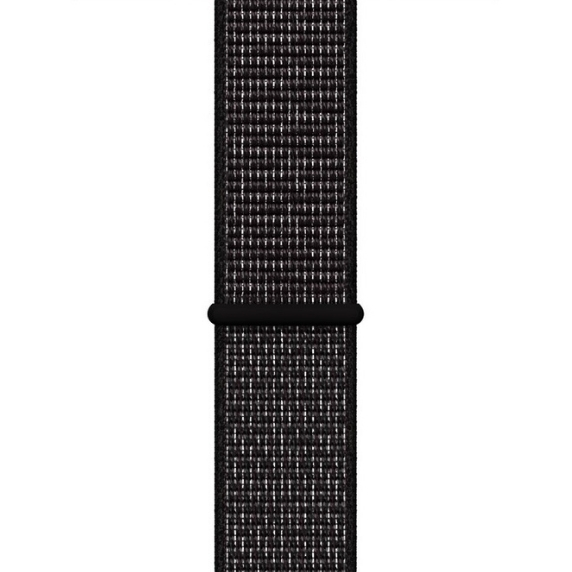 Curea pentru Apple Watch, sport loop, neagra, din nylon(material textil), compatibila cu iWatch seria 3 38mm, seria 4 40mm, seria 5 40mm, seria SE 40mm, seria 6 40mm sau seria 7 41mm [1]