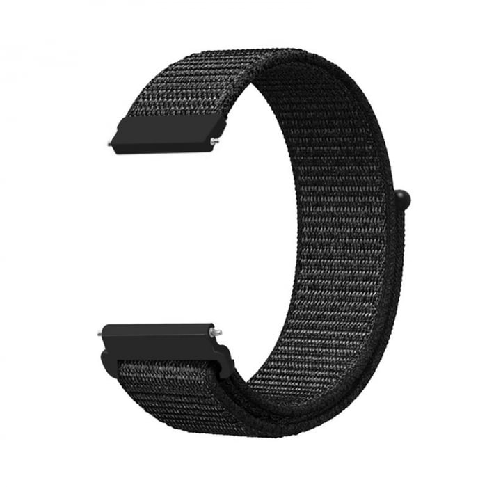 Curea Sport Loop Neagra 20mm pentru Huawei Watch GT sau GT2