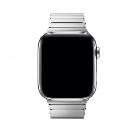 Curea eleganta Silver Link, pentru Apple Watch, argintie, din metal(otel inoxidabil), compatibila cu iWatch seria 3 42mm, seria 4 44mm, seria 5 44mm, seria SE 44mm, seria 6 44mm sau seria 7 45mm [2]