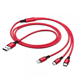 Cablu universal 3 in 1 rosu [1]