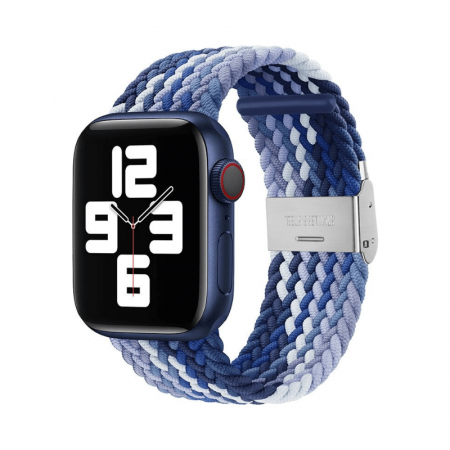 Curea pentru Apple Watch, sport loop, din nylon(material textil), compatibila cu iWatch seria 3 42mm, seria 4 44mm, seria 5 44mm, seria SE 44mm, seria 6 44mm sau seria 7 45mm [0]
