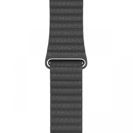 Curea pentru Apple Watch, eleganta, din piele neagra, cu prindere magnetica, compatibila cu iWatch seria 3 42mm, seria 4 44mm, seria 5 44mm, seria SE 44mm, seria 6 44mm sau seria 7 45mm [2]