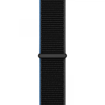 Curea pentru Apple Watch, sport loop, neagra, din nylon(material textil), compatibila cu iWatch seria 3 42mm, seria 4 44mm, seria 5 44mm, seria SE 44mm, seria 6 44mm sau seria 7 45mm [0]