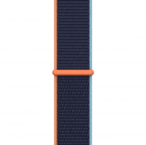 Curea pentru Apple Watch, sport loop, albastra bleumarin, din nylon(material textil), compatibila cu iWatch seria 3 42mm, seria 4 44mm, seria 5 44mm, seria SE 44mm, seria 6 44mm sau seria 7 45mm [0]