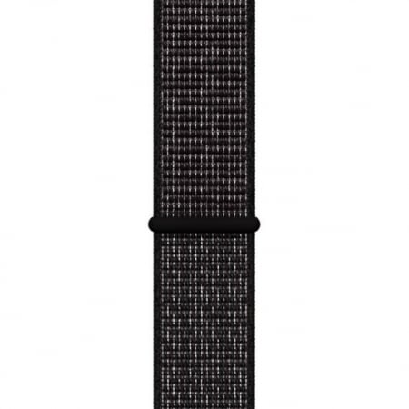 Curea pentru Apple Watch, sport loop, neagra, din nylon(material textil), compatibila cu iWatch seria 3 38mm, seria 4 40mm, seria 5 40mm, seria SE 40mm, seria 6 40mm sau seria 7 41mm [0]