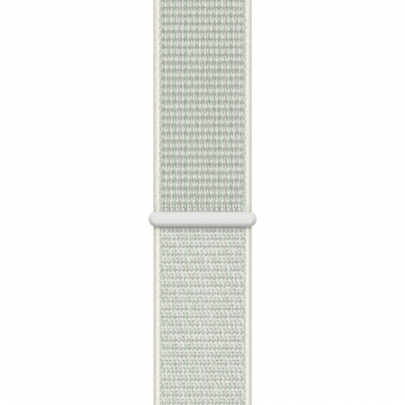 Curea pentru Apple Watch, sport loop, alba gri, din nylon(material textil), compatibila cu iWatch seria 3 42mm, seria 4 44mm, seria 5 44mm, seria SE 44mm, seria 6 44mm sau seria 7 45mm [0]
