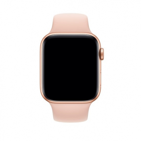 Curea sport pentru Apple Watch, din silicon roz, compatibila cu iWatch seria 3 38mm, seria 4 40mm, seria 5 40mm, seria SE 40mm, seria 6 40mm sau seria 7 41mm [2]