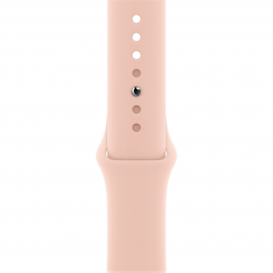 Curea sport pentru Apple Watch, din silicon roz, compatibila cu iWatch seria 3 38mm, seria 4 40mm, seria 5 40mm, seria SE 40mm, seria 6 40mm sau seria 7 41mm [0]