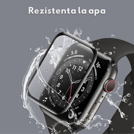 Folie de protectie, full glue, full cover, flexibila si rezistenta, potrivita pentru Apple Watch Seria 7 41mm [15]