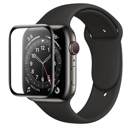 Folie de protectie, full glue, full cover, flexibila si rezistenta, potrivita pentru Apple Watch Seria 7 41mm [2]