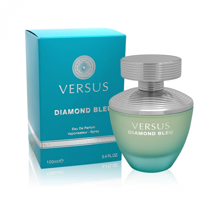 Parfum Versus Diamond Bleu, Fragrance World, apa de parfum 100 ml, femei - inspirat din Dylan Turquoise by Versace [2]