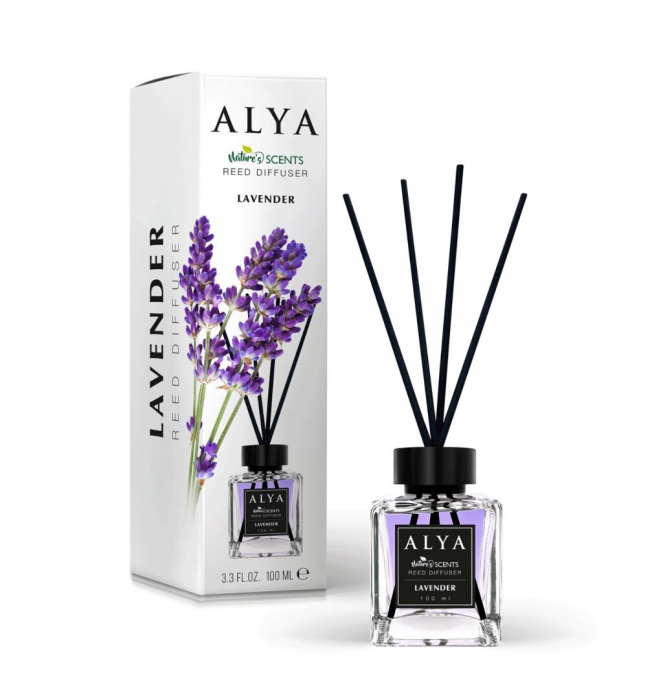 Deodorant de Camera Lavender, Alya, Reed Diffuser 100 ml [2]