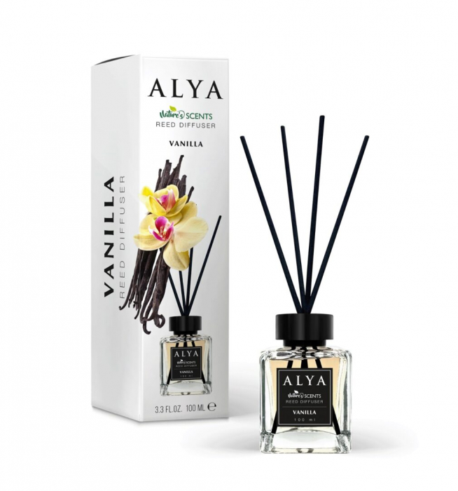 Deodorant de Camera Vanilla, Alya, Reed Diffuser 100 ml [2]