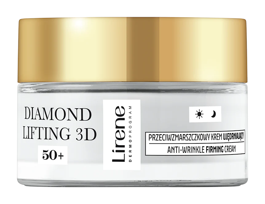 Lirene Diamond Lifting 3D - Crema anti-rid cu efect de fermitate 50+ pentru zi si noapte, 50ml [2]