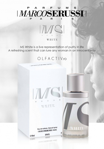 Marco Serussi White, apa de toaleta 90 ml, barbati [6]