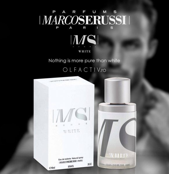 Marco Serussi White, apa de toaleta 90 ml, barbati [4]