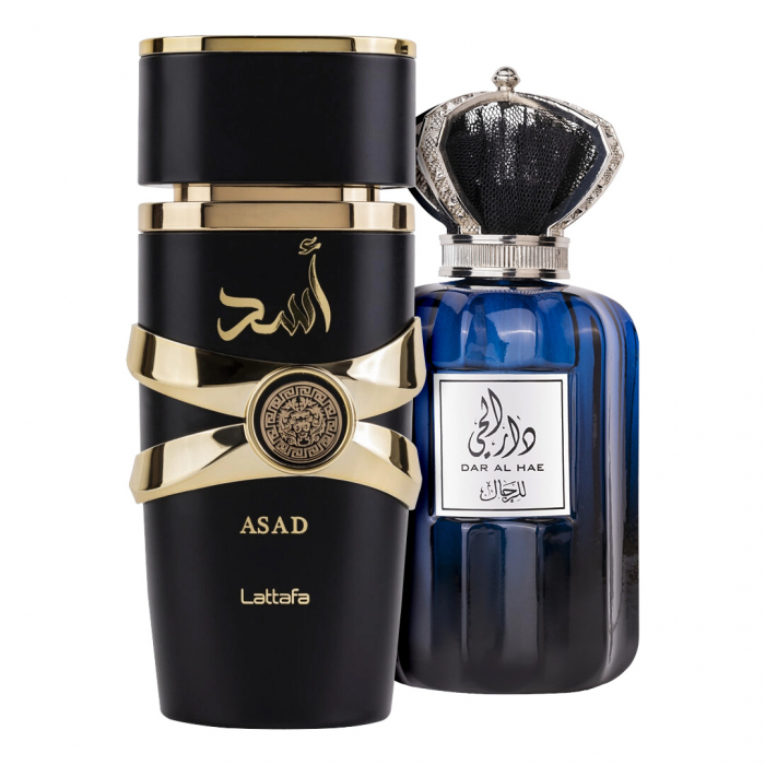 Pachet 2 parfumuri Asad 100 ml si Dar Al Hae Men 100 ml