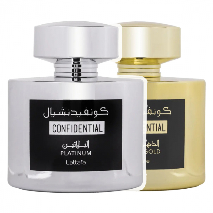 Pachet 2 parfumuri, Confidential Gold 100 ml si Confidential Platinum 100 ml [2]