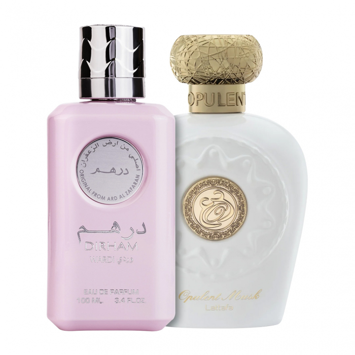 Pachet 2 parfumuri Dirham Wardi 100 ml si Opulent Musk 100 ml