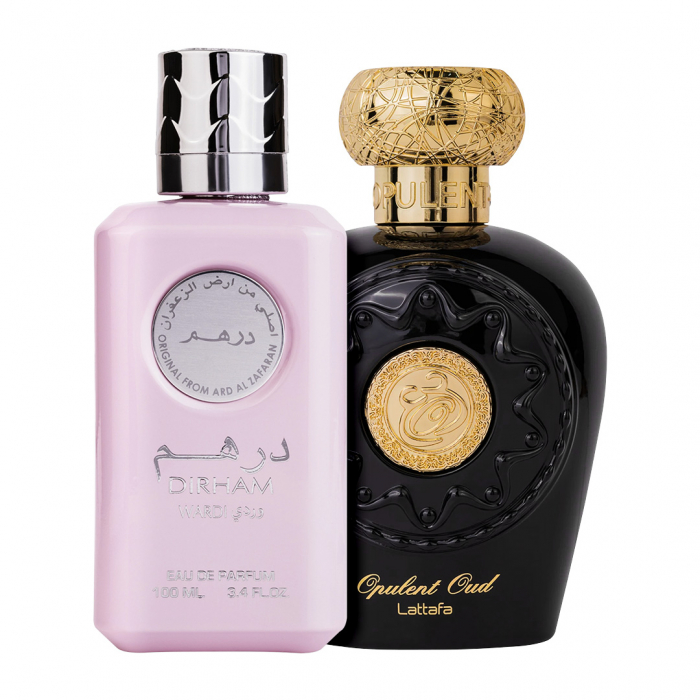 Pachet 2 parfumuri Dirham Wardi 100 ml si Opulent Musk 100 ml