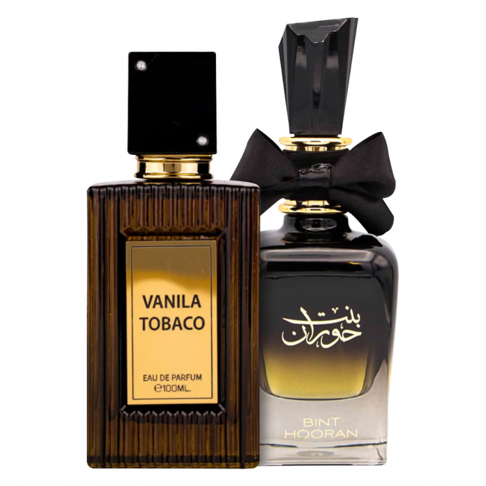 Pachet 2 parfumuri Vanila Tobacco 100 ml si Bint Hooran 100 ml